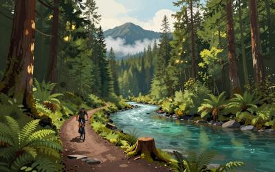Illustrative header image for Cycling & Mountain Biking
