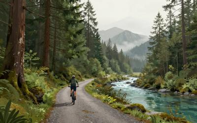 Illustrative header image for Cycling Routes