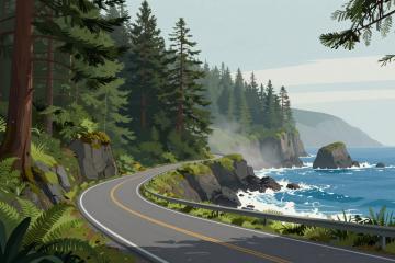 Illustrative header image for Scenic Road Trips