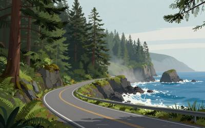 Illustrative header image for Scenic Road Trips