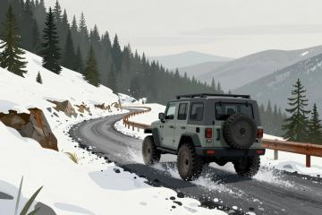 Illustrative header image for Winter Driving & Road Conditions