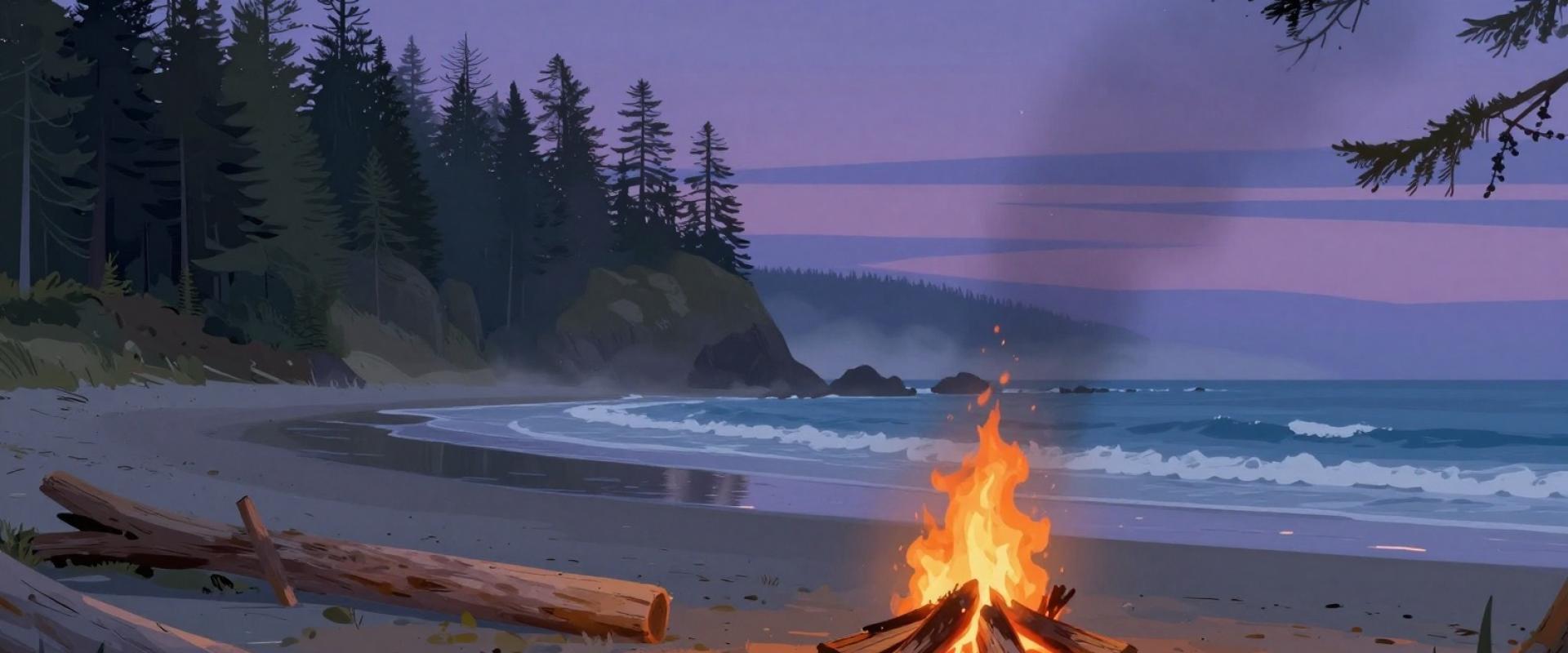 Summer Beach Bonfire
