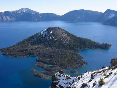 Crater Lake and Wizard Island, Oregon