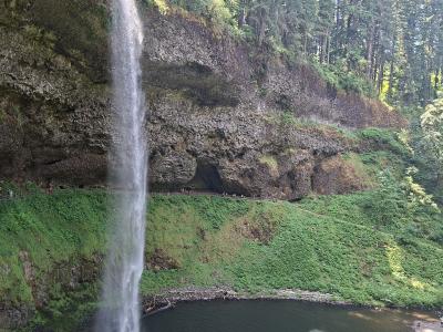 South Falls plunging into its pool in Silver Falls State Park