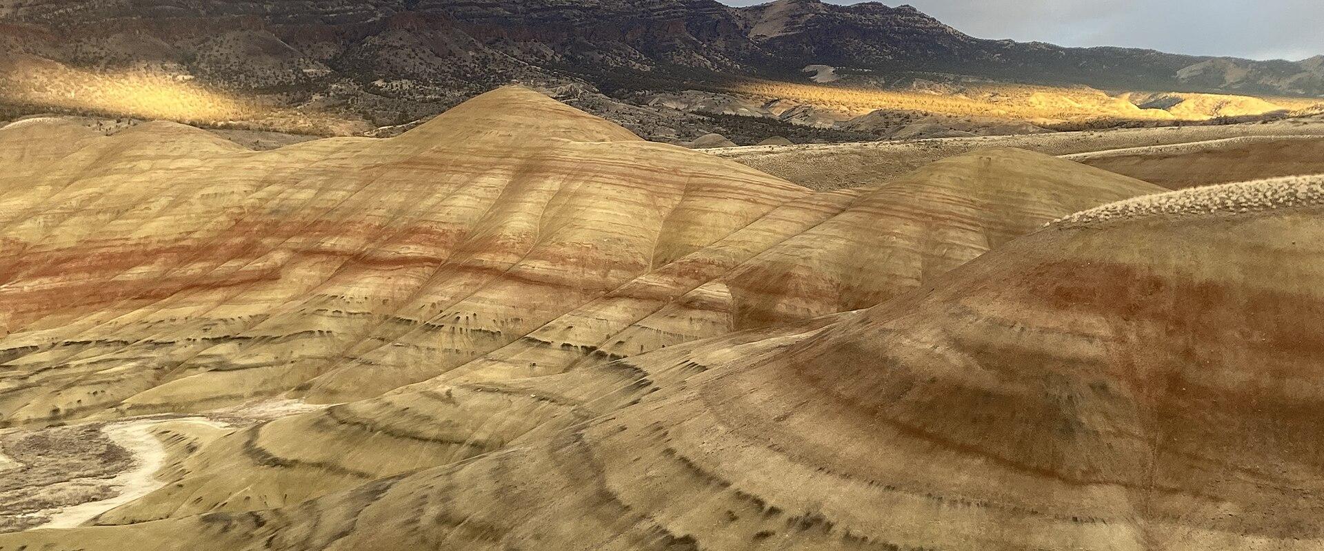 The striped Painted Hills in eastern Oregon