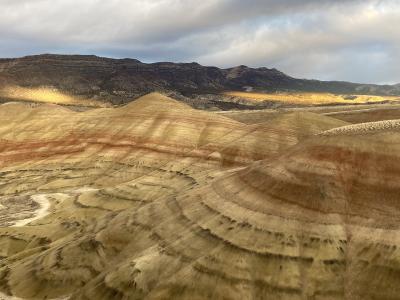 The striped Painted Hills in eastern Oregon